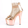 Pleaser ADORE-765RM Rose Gold Metallic Strass Mesh Chrom