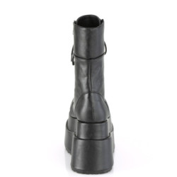 Demonia BEAR-265 Black Vegan Platform Women Boots