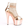 Pleaser ADORE-765RM Rose Gold Metallic Strass Mesh Chrom