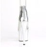 Pleaser ADORE-765RM Silver Metallic Strass Mesh Chrome