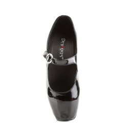 Devious BALLET-08 Black Patent Sale Women