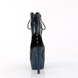 Pleaser BEJEWELED-1016-6 Black Hologram Patent Strass
