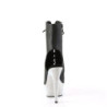 Pleaser BEJEWELED-1016-6 Black Vegan Leather Silver