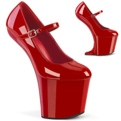 Pleaser CRAZE-880 Red Patent Sale Women