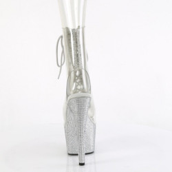Pleaser BEJEWELED-1016C-2-7 Transparent Strass Silver