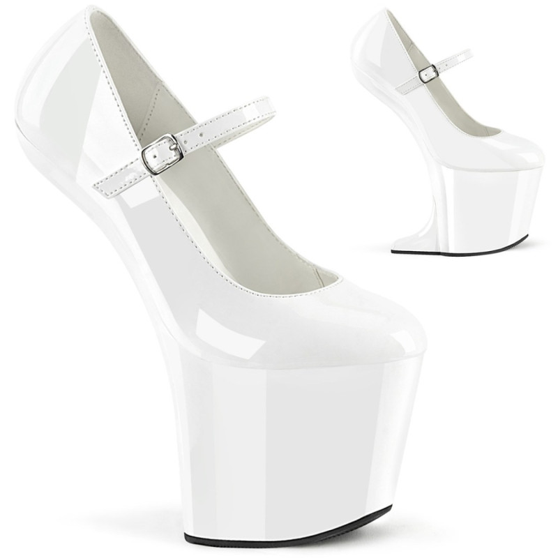 Pleaser CRAZE-880 White Patent Sale Women Pleaser CRAZE-880 White Patent Sale Women