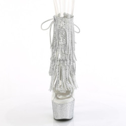 Pleaser BEJEWELED-1017RSF-7 Transparent Silver Strass