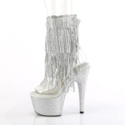 Pleaser CRAZE-880 White Patent Sale Women