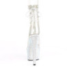 Pleaser BEJEWELED-1018C-2RS Transparent Silver Strass