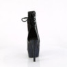 Pleaser BEJEWELED-1018DM-6 Black Hologram Patent Strass