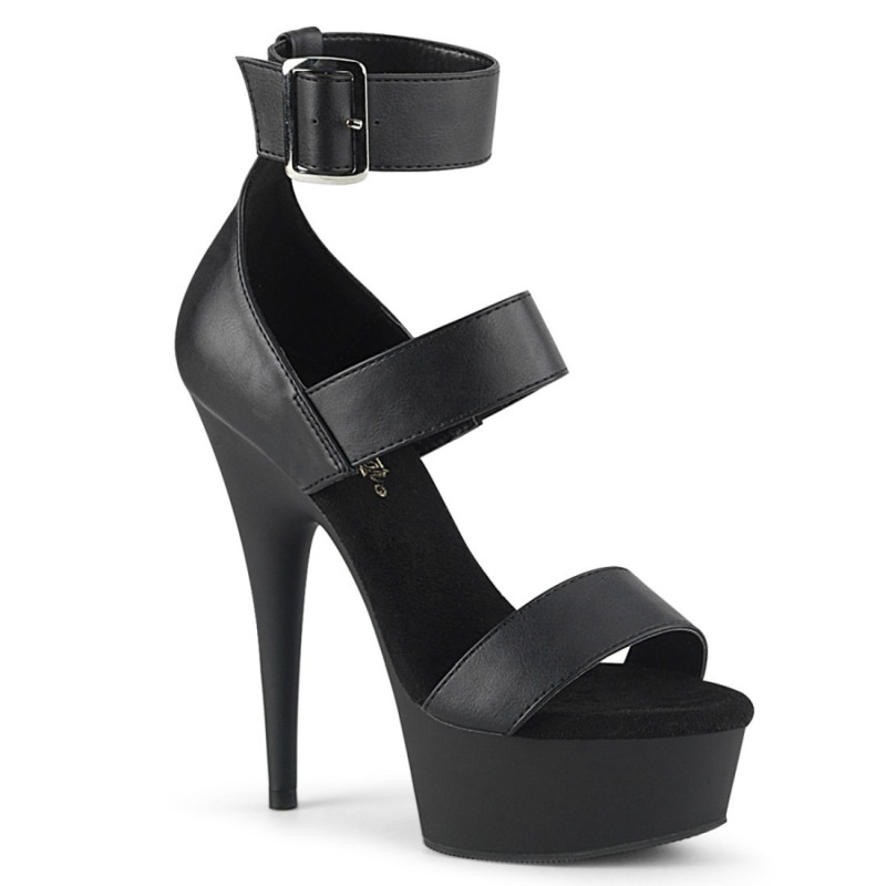 Pleaser DELIGHT-629 Black Vegan Leather Sale Women Pleaser DELIGHT-629 Black Vegan Leather Sale Women
