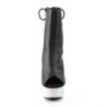 Pleaser BEJEWELED-1018DM-6 Black Vegan Leather Silver