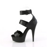 Pleaser DELIGHT-629 Black Vegan Leather Sale Women