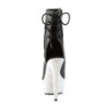Pleaser BEJEWELED-1018DM-6 Black Vegan Leather Silver