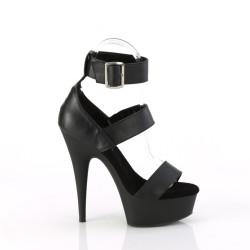 Pleaser DELIGHT-629 Black Vegan Leather Sale Women