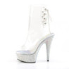 Pleaser BEJEWELED-1018DM-6 Transparent Silver Strass
