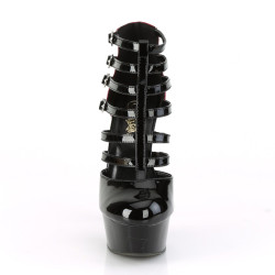 Pleaser DELIGHT-695 Black-Red Patent Sale Women