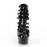 Pleaser DELIGHT-695 Black-Red Patent Sale Women