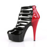 Pleaser DELIGHT-695 Black-Red Patent Sale Women