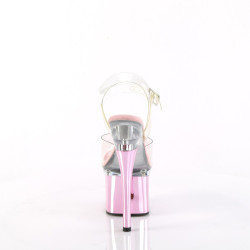 Pleaser ESTEEM-708 Transparent Rose Chrome Sale Women