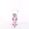 Pleaser ESTEEM-708 Transparent Rose Chrome Sale Women