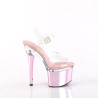 Pleaser ESTEEM-708 Transparent Rose Chrome Sale Women