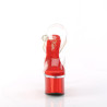 Pleaser ESTEEM-708 Transparent Red Chrome Sale Women