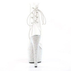 Pleaser BEJEWELED-1018DM-7 Transparent Silver Strass