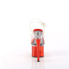 Pleaser ESTEEM-708 Transparent Red Chrome Sale Women