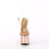Pleaser ESTEEM-708 Transparent Rose Gold Chrome Sale