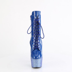 Pleaser BEJEWELED-1020-7 Blue Hologram Patent Strass