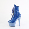 Pleaser BEJEWELED-1020-7 Blue Hologram Patent Strass