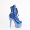 Pleaser BEJEWELED-1020-7 Blue Hologram Patent Strass