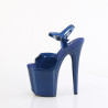 Pleaser FLAMINGO-809GP Blue Glitter Patent Sale Women