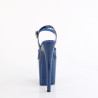 Pleaser FLAMINGO-809GP Blue Glitter Patent Sale Women