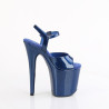 Pleaser FLAMINGO-809GP Blue Glitter Patent Sale Women