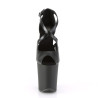Pleaser FLAMINGO-821 Black Vegan Leather Sale Women