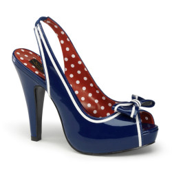 Pin Up Couture BETTIE-05 Blue Patent Sale Women