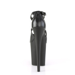 Pleaser FLAMINGO-821 Black Vegan Leather Sale Women
