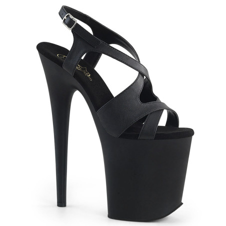 Pleaser FLAMINGO-831 Black Vegan Leather Sale Women
