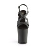 Pleaser FLAMINGO-831 Black Vegan Leather Sale Women