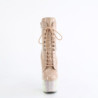 Pleaser BEJEWELED-1020-7 Nude Hologram Patent Strass
