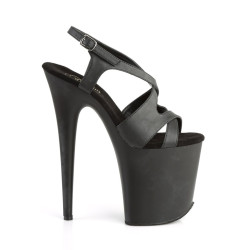 Pleaser FLAMINGO-831 Black Vegan Leather Sale Women