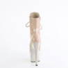 Pleaser BEJEWELED-1020-7 Nude Hologram Patent Strass