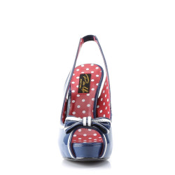 Pin Up Couture BETTIE-05 Blue Patent Sale Women