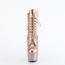 Pleaser BEJEWELED-1020-7 Rose Gold Hologram Patent Stra