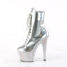 Pleaser BEJEWELED-1020-7 Silver Hologram Patent Strass