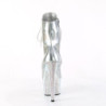 Pleaser BEJEWELED-1020-7 Silver Hologram Patent Strass