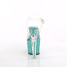 Pleaser LOVESICK-708SG Transparent Baby Blue Glitter