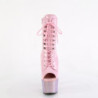 Pleaser LOVESICK-708SG Transparent Pink Glitter Strass